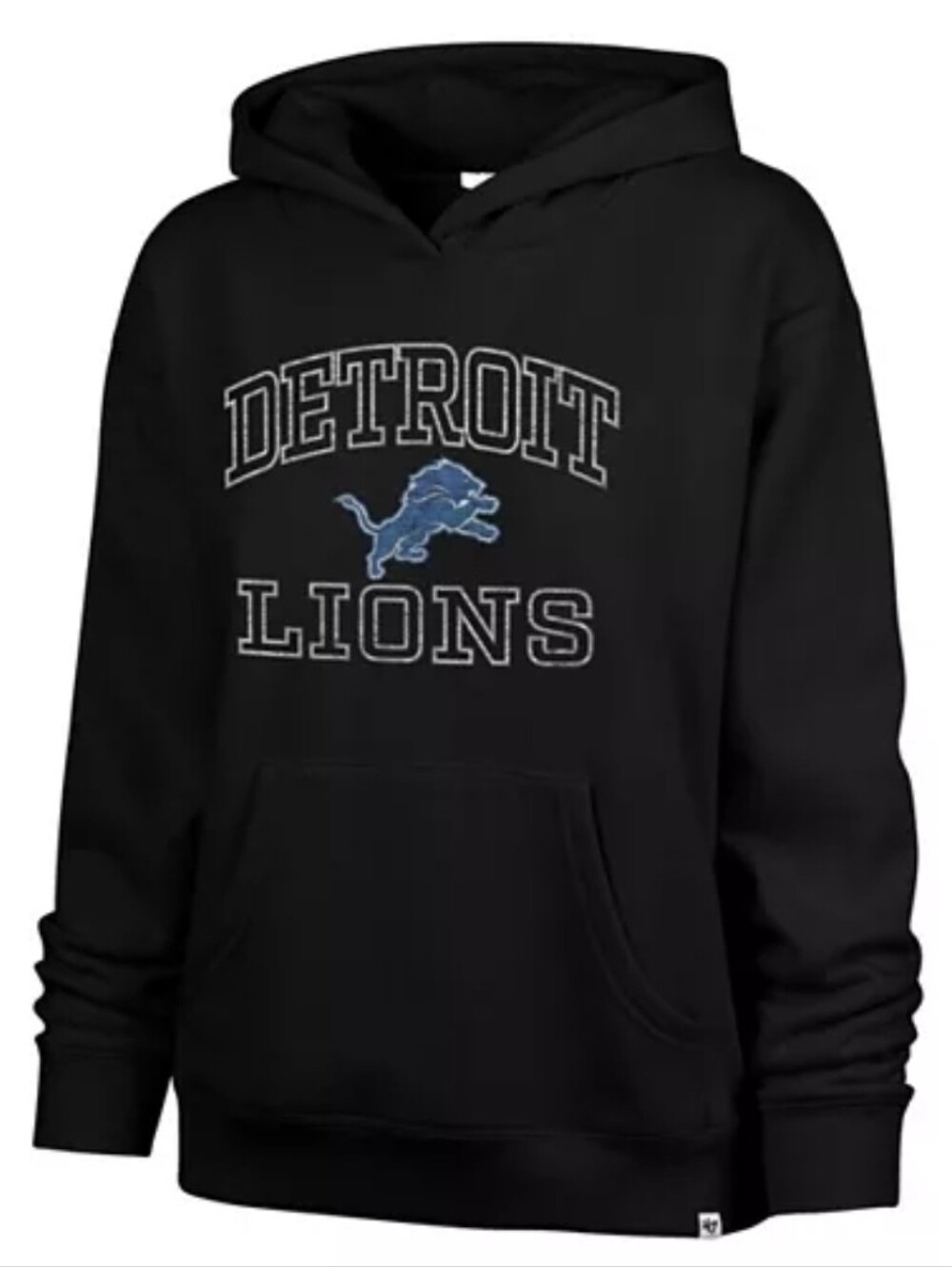 NFL Detroit Lions '47 Brand Women's Black Hoodie Size Large